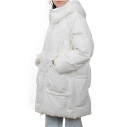 3061 WHITE Пуховик зимний женский (80% пух, 20% перо)