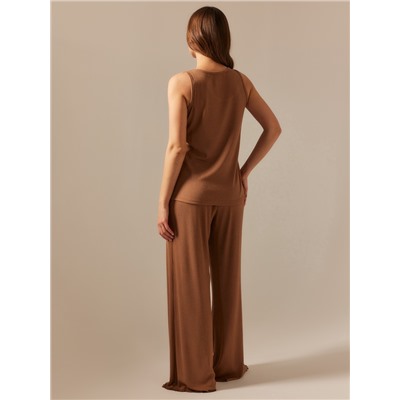 Брюки домашние женские SL HOME Soft Home, кофейные