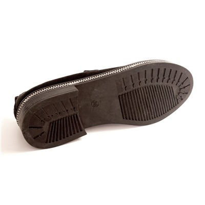 Stylele T-FC-404-МП/Z Туфли женские чер иск велюр