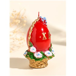 Свеча декоративная «Пасхальное яйцо в корзинке», 7×10.5 см, 130 г