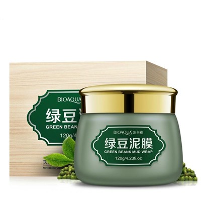 Очищающая грязевая маска с бобами Мунг Bioaqua Green Beans Mud Wrap , 120 г