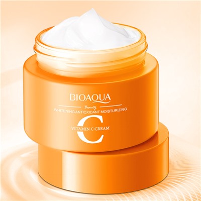 (ЗАМЯТА КОРОБКА) Крем для лица с витамином С и экстрактом цитрусов BIOAQUA, 60 гр.