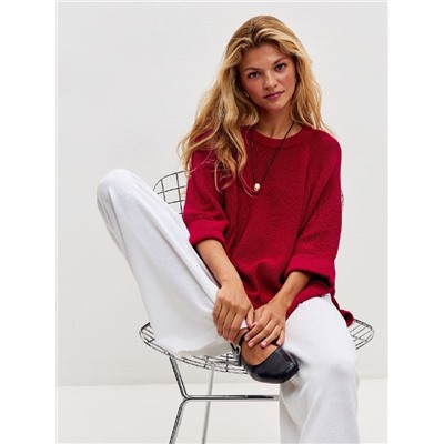 Брюки палаццо с карманами, Белый