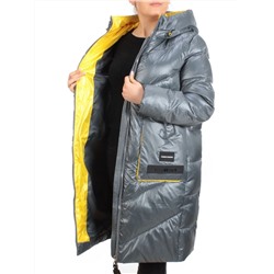 YM 2119 GRAY/BLUE Куртка зимняя женская MAYYIYA (200 гр. холлофайбера)
