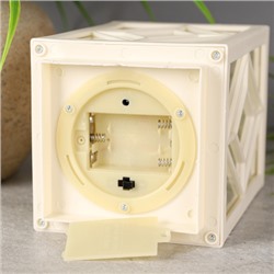 Светильник фонарь настольный 27 см белый / YR8241W /уп 30/от батареек