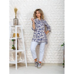 445 Туника "Буквы на песочном"