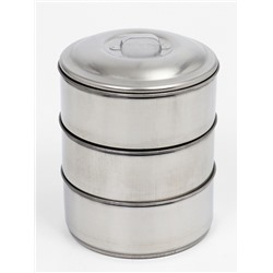 Ланч бокс TAKE IT EASY «Альструп», 2.1 л, 3 уровня, нержавеющая сталь, серебристый