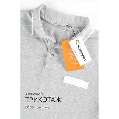 Рубашка-поло с длинным рукавом для мальчика Happyfox
