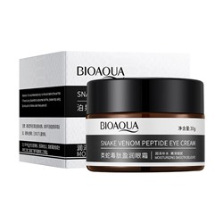 (ЗАМЯТА КОРОБКА) Крем для глаз со змеиным ядом Bioaqua, 30 гр.