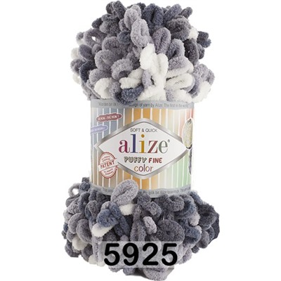 Пряжа Alize Puffy Fine Color