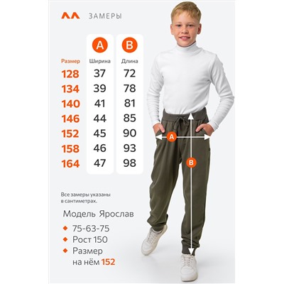 Детские брюки из футера с микроначесом Happyfox
