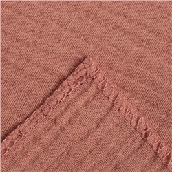 Пелёнка муслиновая Крошка Я "Peach", 135х100см, двухслойная, 100 % хлопок