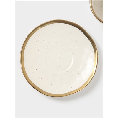 Чайная пара Magistro Poursephona, чашка 250 мл, блюдце d=16 см, фарфор, белая