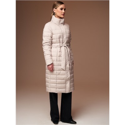 Пуховик женский светло-бежевый