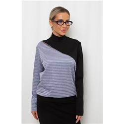 Джемпер трикотажный с декоративной молнией Айрис №8