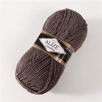 Пряжа для вязания спицами, крючком ALIZE, Lanagold, 51% акрил, 49% шерсть, 240 м/100 г, (240)