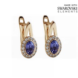 Серьги с кристаллами Swarovski