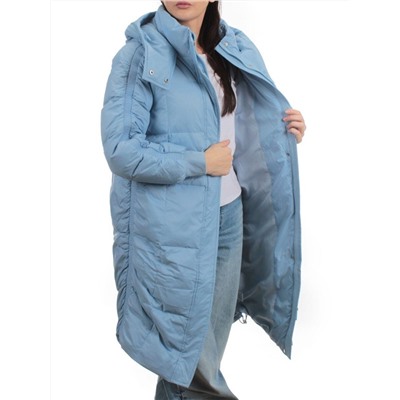 3064 BLUE Пуховик зимний женский (80% пух, 20% перо)