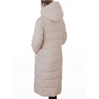 2338 BEIGE Пальто зимнее женское (200 гр. холлофайбер)