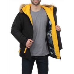 2170 BLACK YELLOW Куртка мужская зимняя облегченная (150 гр. холлофайбер)