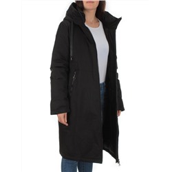 2392 BLACK Пальто зимнее женское (200 гр. холлофайбер)