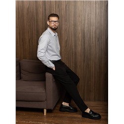 004J Мужская рубашка JenTa светло-серый