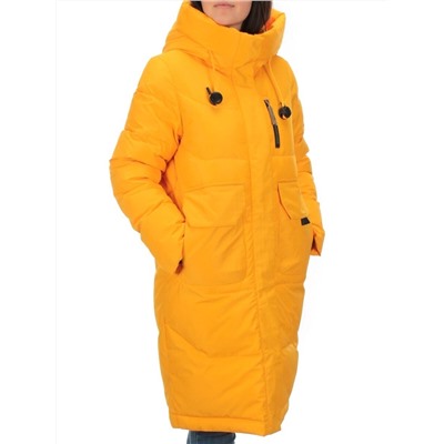M-2258 YELLOW Пальто зимнее женское MEAJIATEER (био-пух)