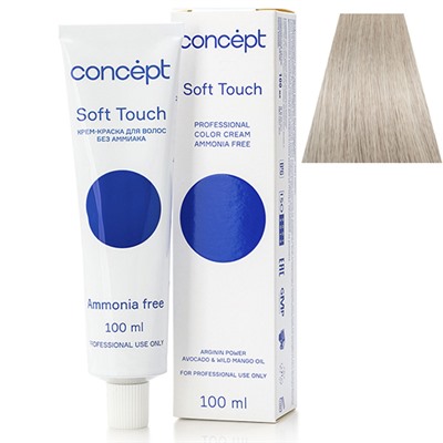 CONCEPT Soft Touch Крем-краска для волос без аммиака 10.16 оч св блонд пепельн-фиол 100 мл