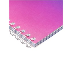Блокнот А6, 60 листов в клетку, Bright monocolor, на гребне, МИКС