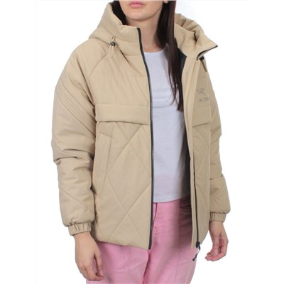 285 BEIGE Куртка зимняя облегченная женская (верблюжья шерсть)