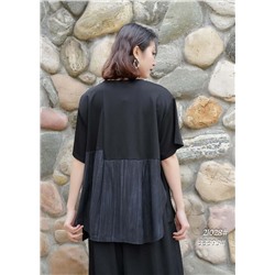 Футболка женская 21028H черный (единый размер 46-52)