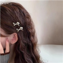 Мини-заколки Бантики, набор 5 штук (2,5 см.)