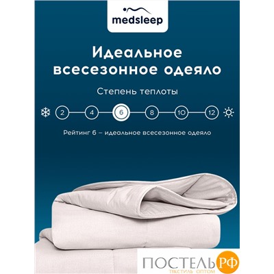 MedSleep ARIES Одеяло 110х140, 1пр, хлопок/шерсть/микровол. 250 гр/м2