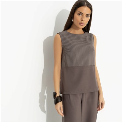 Блуза свободной посадки, Кейт Мосс отдыхает (brown)