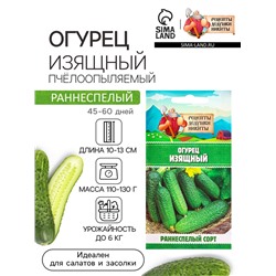 Семена Огурец «Изящный», 0.3 г, «Рецепты дедушки Никиты»