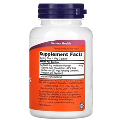 NOW Foods, изофлавоны сои, 120 растительных капсул