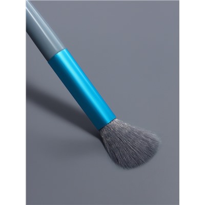 Набор кистей для макияжа Pastel, 8 предметов, PVC-чехол, голубой