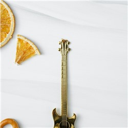 Ложка десертная из нержавеющей стали Magistro «Гитара», длина 12 см, золотистая