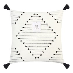 Наволочка декоративная с кисточками «Этель. Сканди», 45×45 см, чёрная