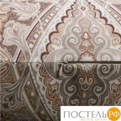 TOGAS АЛЬКАН коричн КПБ 145х200-2/240х270/50х70-2, 5 пр, роял сатин