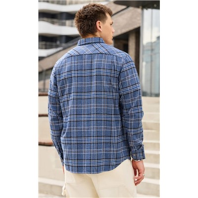 Рубашка F521-0460 grey