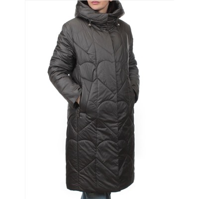 TR-2301 GRAY TURQUOISE Пальто зимнее женское (верблюжья шерсть)