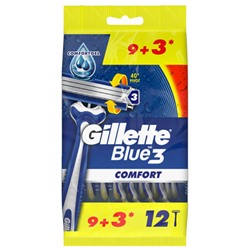 Одноразовые станки GILLETTE BLUE 3 (12шт)