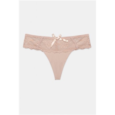 Трусы стринг жен Versailles бежевый Infinity Lingerie