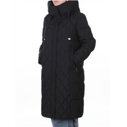 8353 BLACK Пальто зимнее женское (200 гр. холлофайбер)