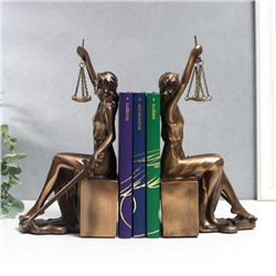 Держатель - подставка для книг «Фемида - богиня правосудия», набор 2 шт., 26×13.5×11 см