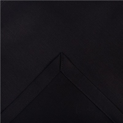 Салфетка декоративная «Этель», 40×40 см, саржа, 100% хлопок, саржа, 250 г/м², чёрная