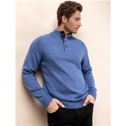 Свитер из теплой пряжи с шерстью с застежкой на крупные пуговицы