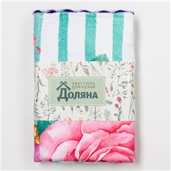 Полотенце микрофибра "Доляна" 8 Марта, 40х60 см, п/э 200 гр/м2