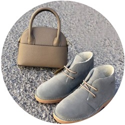 АB.Z. 3612/2 Gris С ДВОЙНЫМИ ШНУРКАМИ+Ab.Zapatos PELLE Peque (550) АКЦИЯ